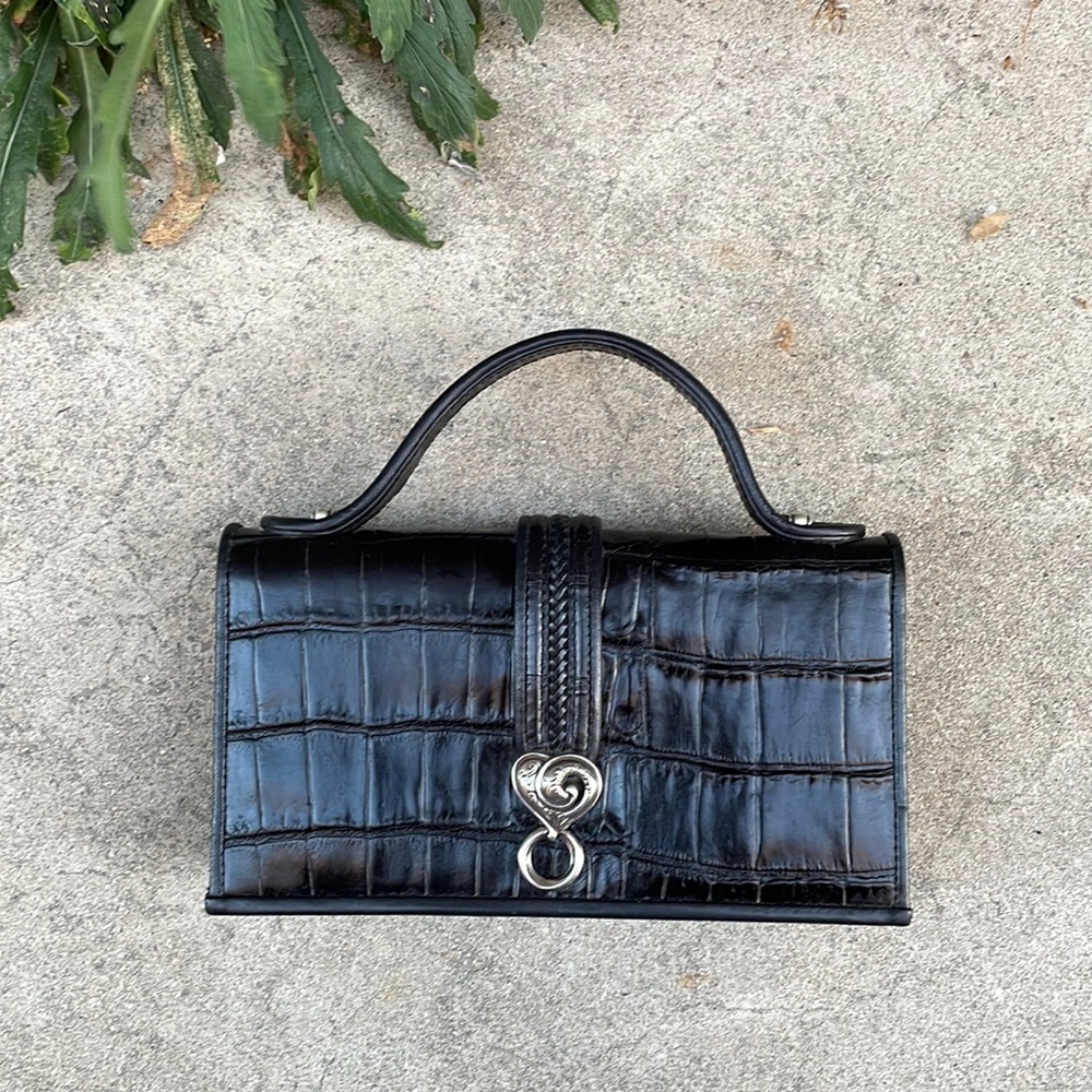 Leather, Reptile Skin Pattern, Rectangular, One H… - image 1